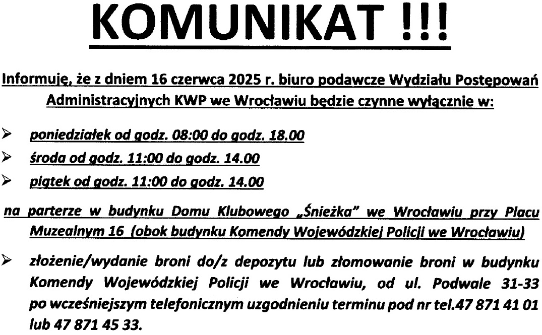 KOMUNIKAT WPA